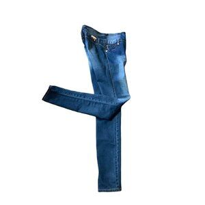 Mitzi Michel Sz 7 High Waisted 3-Button Stretch Skinny Jeans 9B